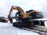 Huyndai 480LC-9 ja VTN FP40 Betonin pulveroija
