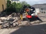 Pihakannen purkua Finmac/Avant Robot